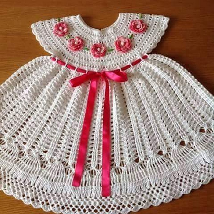 crochet frocks for girls