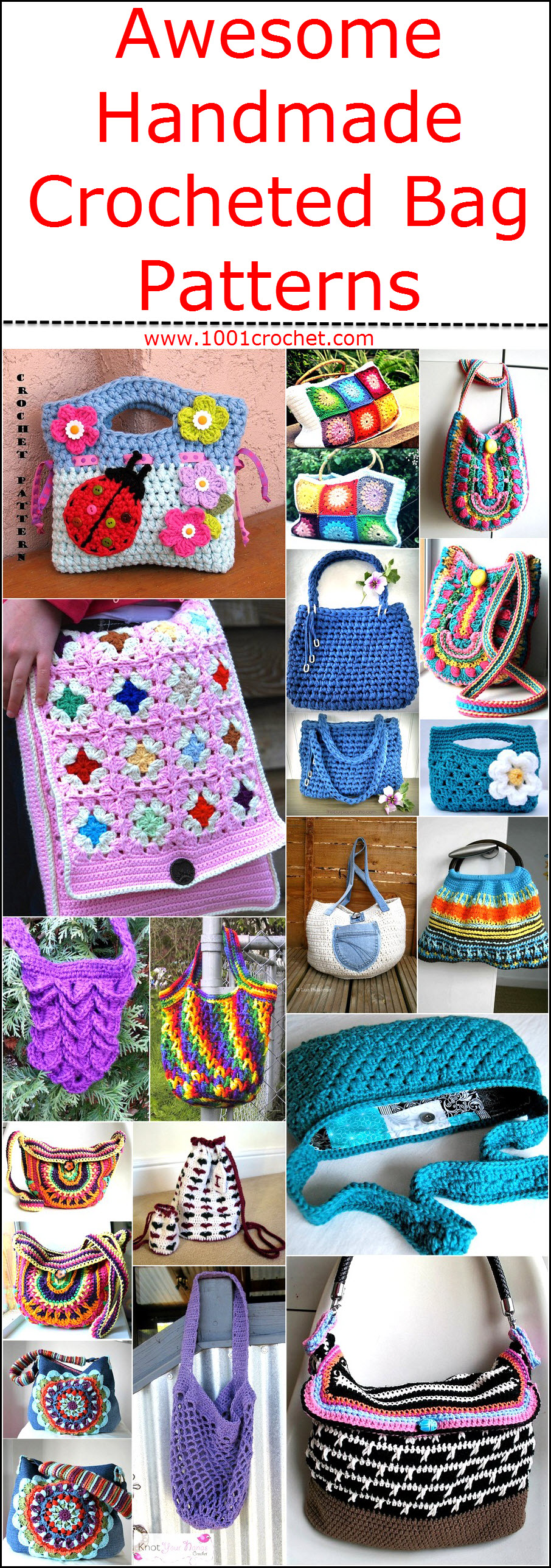 Awesome Handmade Crocheted Bag Patterns 1001 Crochet