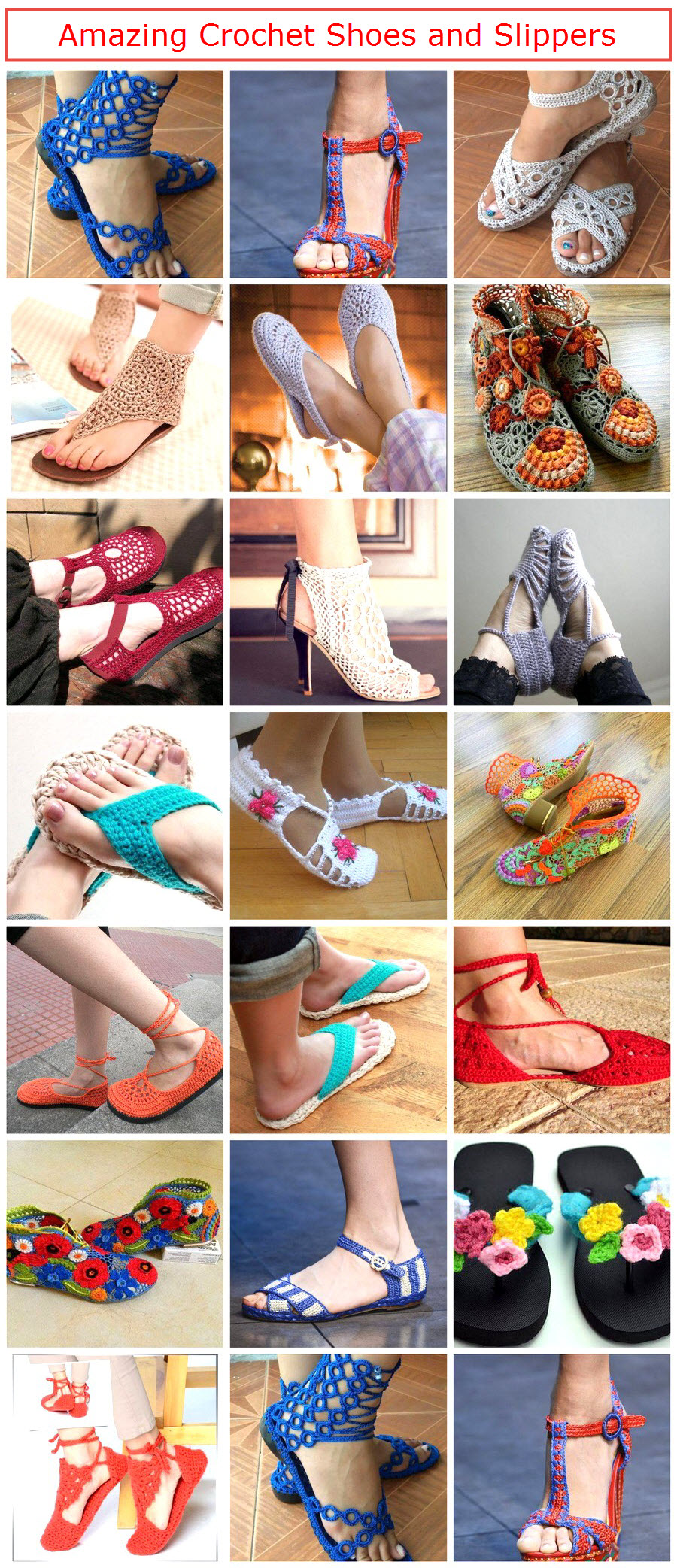 Amazing Crochet Shoes and Slippers – 1001 Crochet