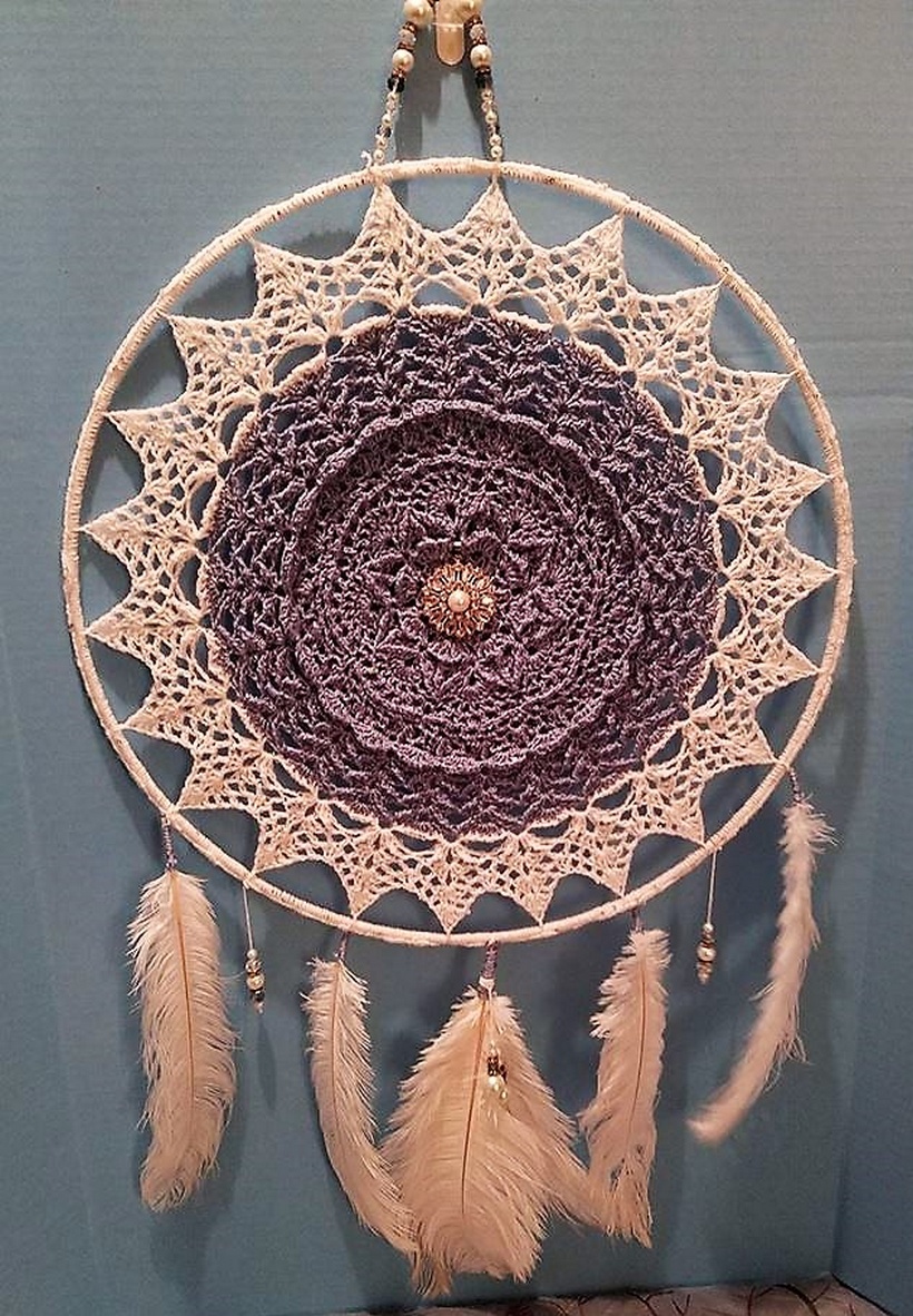 Stunning Dreamcatchers Crocheted By Brenda Donals – 1001 Crochet